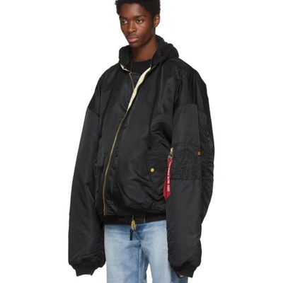 Vetements Reversibleblack Alpha Industries Edition Oversized