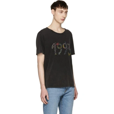 Shop Saint Laurent Black '1993' T-shirt