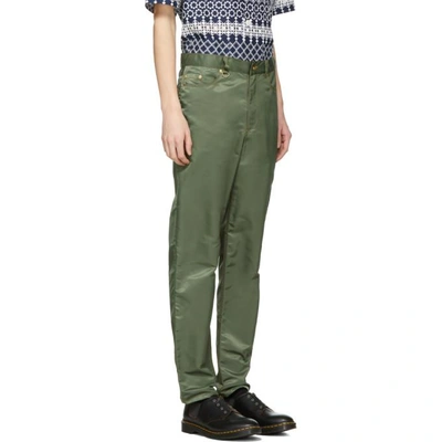Landlord Green Nylon Trousers | ModeSens
