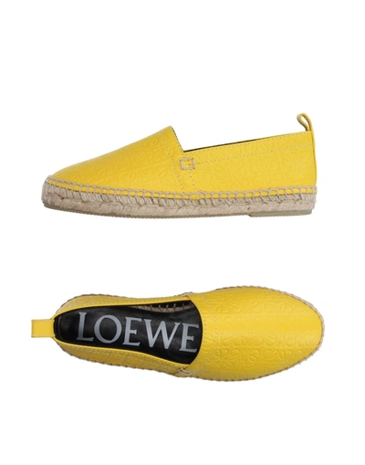 Shop Loewe Espadrilles In Yellow