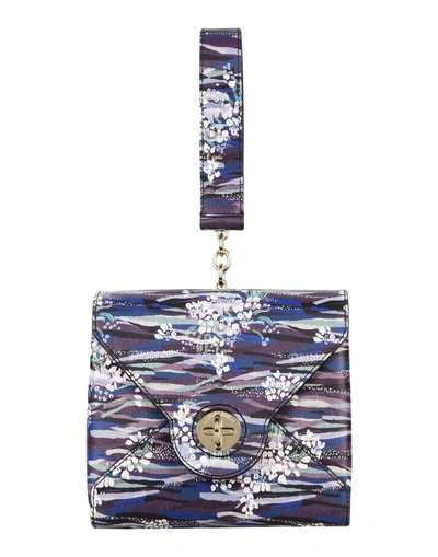 Shop Giorgio Armani Handbags In Dark Purple