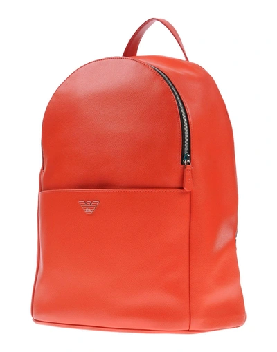 Shop Emporio Armani Backpack & Fanny Pack In Orange