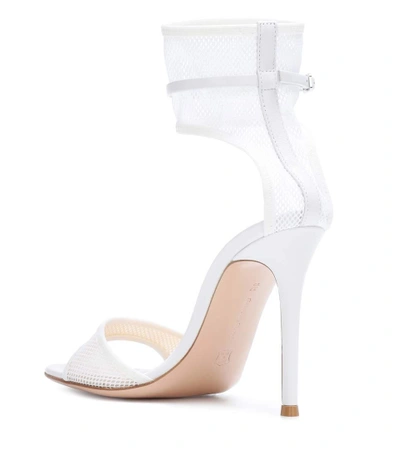 Shop Gianvito Rossi Erin Sandals In White