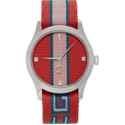 Shop Gucci Red G-timeless Watch