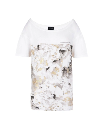 Shop Armani Jeans T-shirt In White