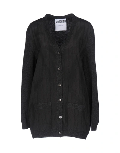 Moschino Cardigan In Steel Grey