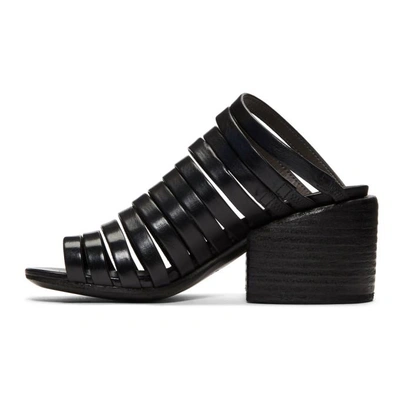 Shop Marsèll Black Multi Strap Sandals