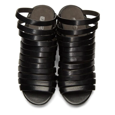Shop Marsèll Black Multi Strap Sandals