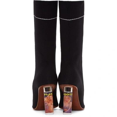 Shop Vetements Black Lighter Heel Sock Boots