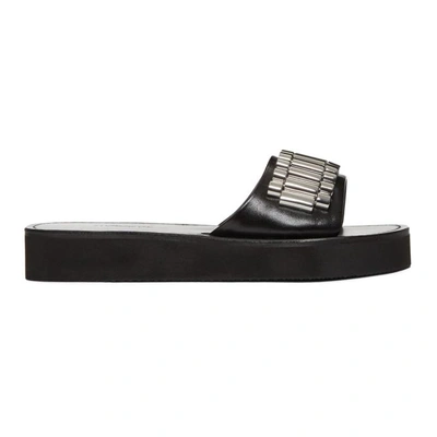 Shop 3.1 Phillip Lim / フィリップ リム 3.1 Phillip Lim Black Eva Watch Strap Sandals In Ba001