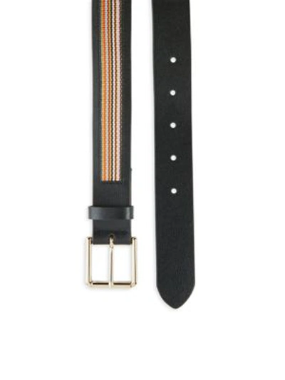 Shop Paul Smith Multi-trim Leather Belt In Black