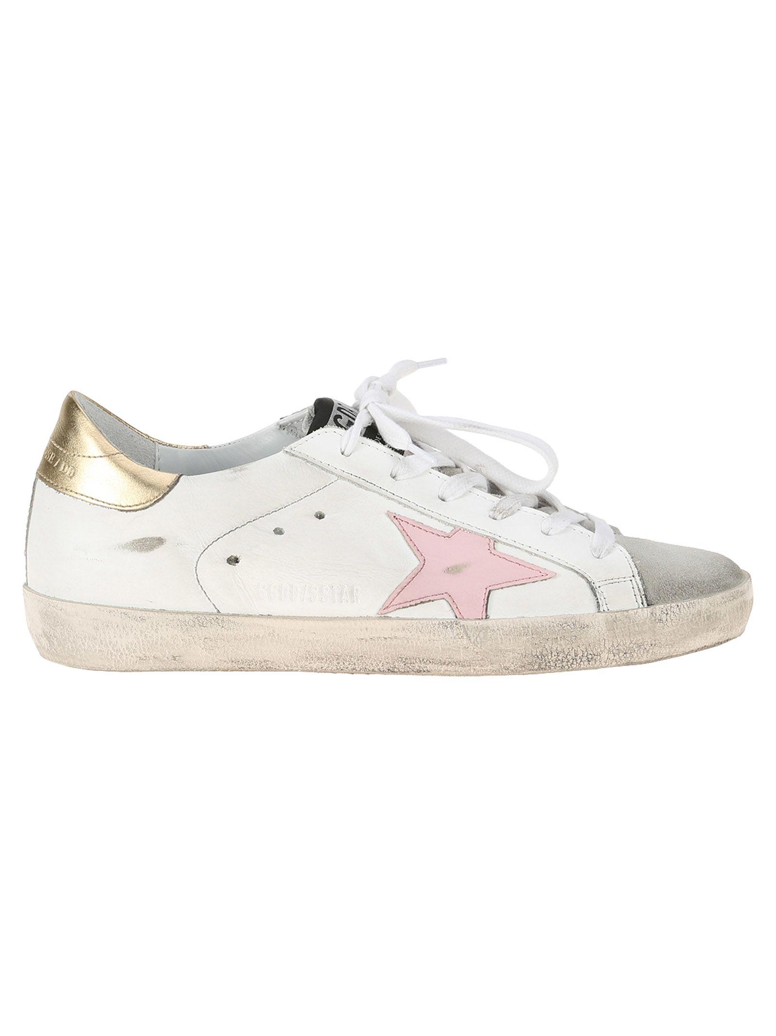 golden goose rose gold sneakers