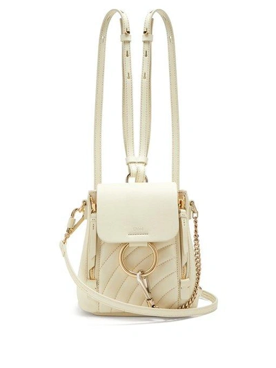 Chloé Faye Small Quilted Leather Backpack (with Dust Bag And Shoulder  Straps)