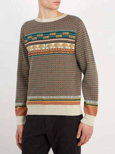 Milestone kaste dygtige A.p.c. Arcade Pierre Crew-neck Cotton Sweater In Multi | ModeSens