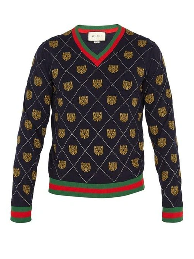 Louis Vuitton Tiger Intarsia Pullover - AW.