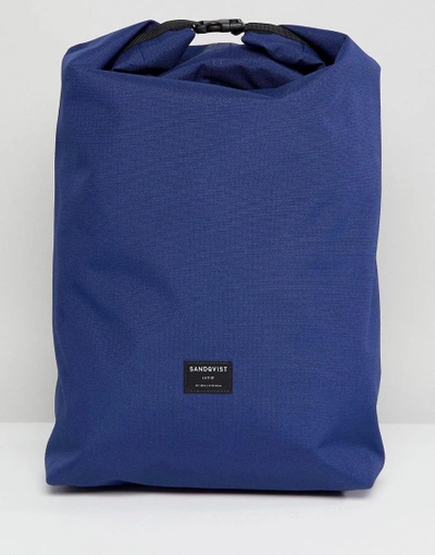 Shop Sandqvist Lova Backpack In Cordura - Blue
