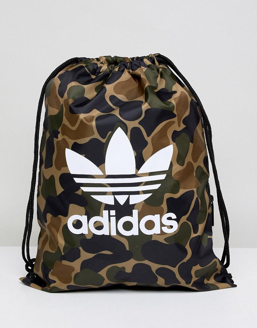 adidas drawstring bag green