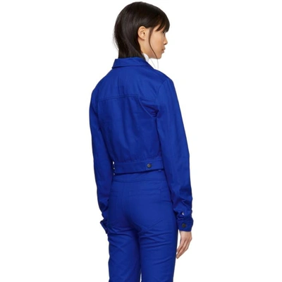 Shop Anton Belinskiy Blue Twill Jacket