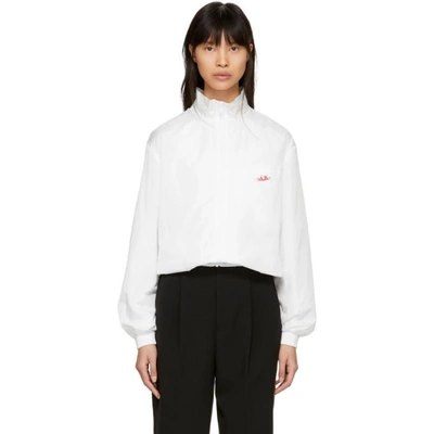 SSENSE Exclusive White Satin Jacket