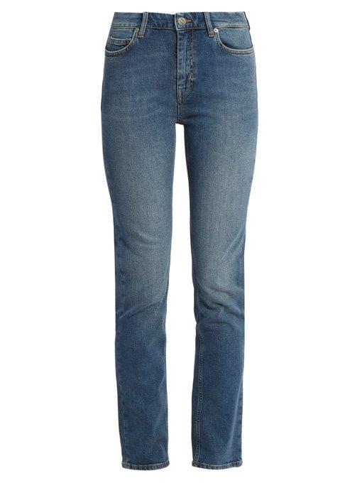 M.i.h Jeans Daily High-rise Straight-leg Jeans In Blue | ModeSens