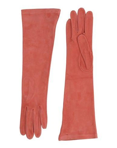 Shop Dsquared2 Gloves In Salmon Pink