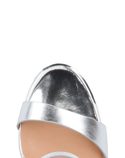 Shop Halston Heritage Sandals In Silver