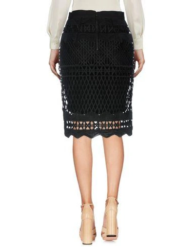 Shop Kendall + Kylie Knee Length Skirt In Black