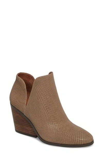 Shop Lucky Brand Lezzlee Bootie In Brindle Leather