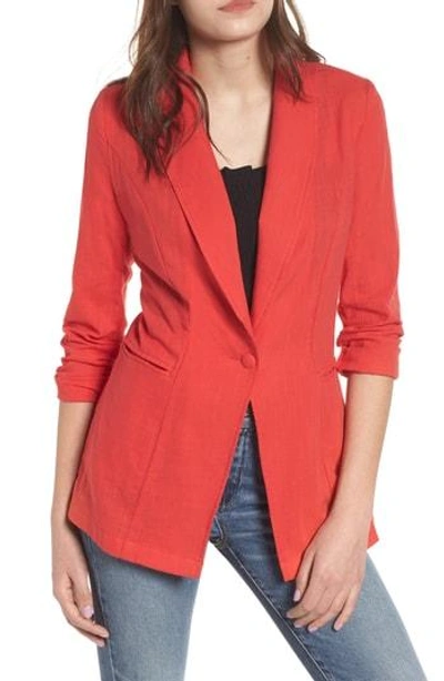 Shop Lioness Femme Fatale Blazer In Red