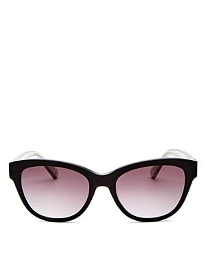 Shop Longchamp Women's Heritage Family Square Sunglasses, 52mm In Black/gray