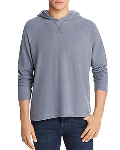 Shop Atm Anthony Thomas Melillo Pique Hooded Sweatshirt In Denim