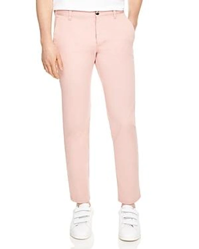 Shop Sandro Stretch Cotton Slim Fit Chinos In Light Pink