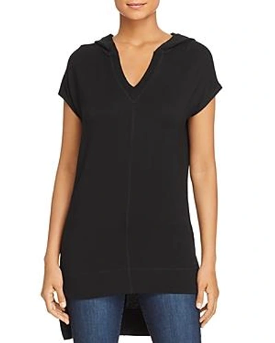 Shop Marc New York Performance Hooded High/low Tunic Top In Black