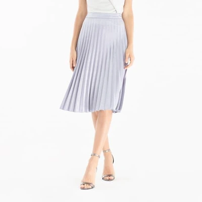 Shop Paisie Pleated Skirt In Light Blue