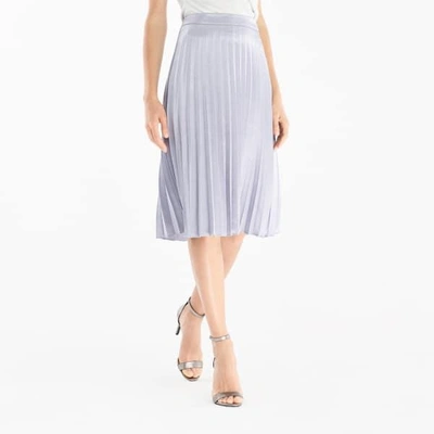 Shop Paisie Pleated Skirt In Light Blue