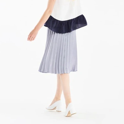 Shop Paisie Pleated Skirt In Light Blue