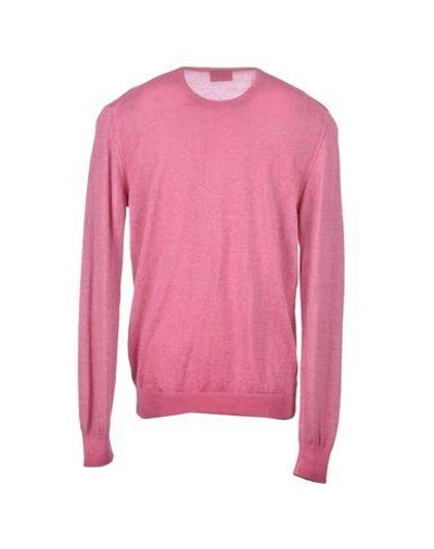 Shop Armani Jeans Sweater In Pastel Pink