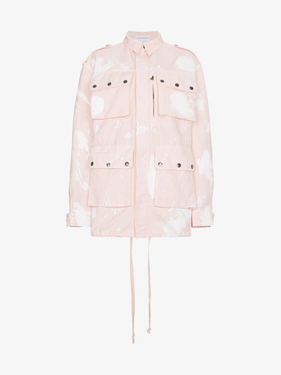 Shop Faith Connexion Oversized Utility Jacket In Pink&purple