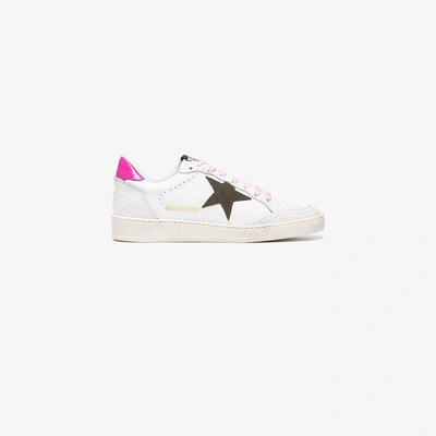 Shop Golden Goose Deluxe Brand White Ball Star Leather Sneakers