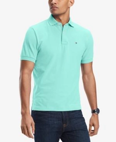 Shop Tommy Hilfiger Men's Big And Tall Solid Ivy Polo In Beach Glass