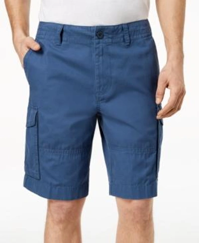 Shop Tommy Hilfiger Men's 10" Cargo Shorts, Created For Macy's In Bayhead Blue