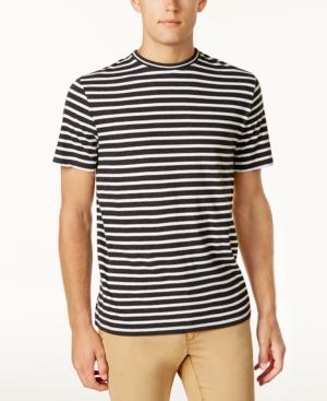 Tommy Hilfiger Men's Riviera Striped T-shirt In Charcoal Grey | ModeSens