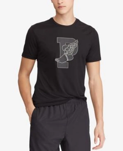 Shop Polo Ralph Lauren Men's P-wing Active Fit Performance T-shirt In Polo Black