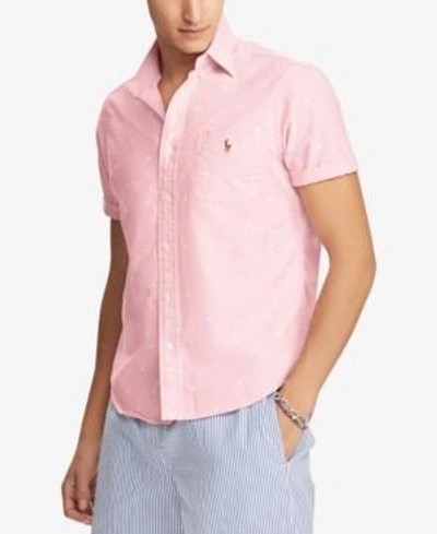 Shop Polo Ralph Lauren Men's Classic-fit Sport Shirt In 2601 Palm Jacquard