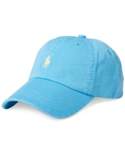 Shop Polo Ralph Lauren Men's Chino Baseball Cap In Margie Blue