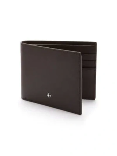 Shop Montblanc Leather Wallet In Tabacco