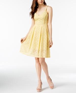 pastel fit and flare dress