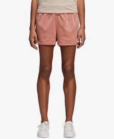 Shop Adidas Originals Adicolor Shorts In Ash Pink