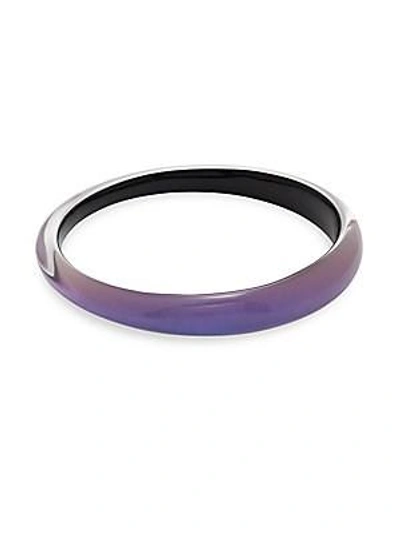 Shop Alexis Bittar Lucite Tapered Bangles In Orchid Haze