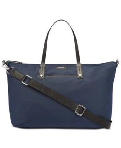 Shop Calvin Klein Athleisure Extra-large Tote In Navy